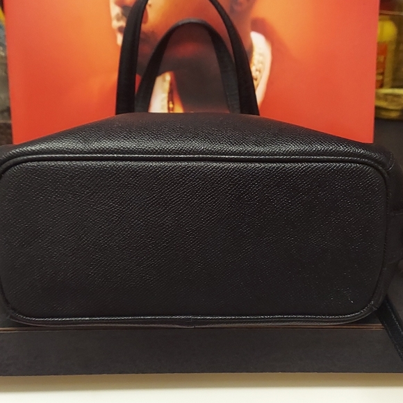 Coach Women's Prince Street Satchel in Crossgrain Black Leather - Picture 7 of 7